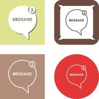 Message Bubbles Icon Design vector