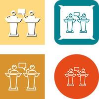 Debate Icon Design vector