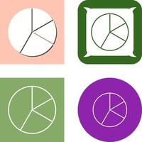 diseño de icono de gráfico circular vector