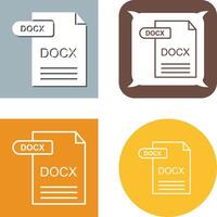 docx icono diseño vector