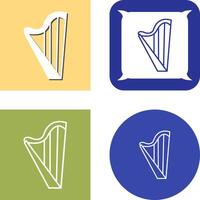 Harp Icon Design vector