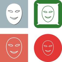 Ancient Face Mask Icon Design vector