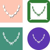 Leaves Wreath Icon Design vector