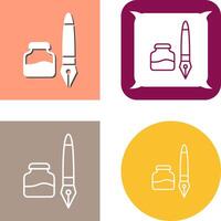 Ink and Pen Icon Design vector