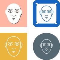 Human Face Icon Design vector