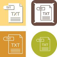 TXT Icon Design vector