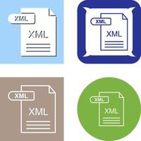 xml icono diseño vector