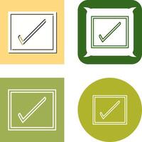 Checkbox Icon Design vector