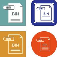 BIN Icon Design vector