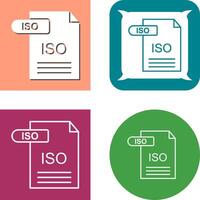 ISO Icon Design vector