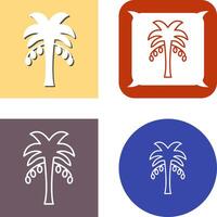 Coconut trees Icon Design vector