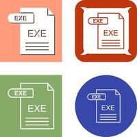 exe icono diseño vector