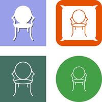 Ancient Chair Icon Design vector