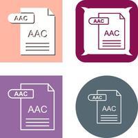 aac icono diseño vector