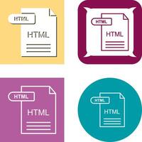 HTML Icon Design vector