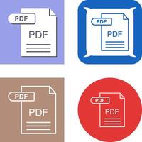 pdf icono diseño vector