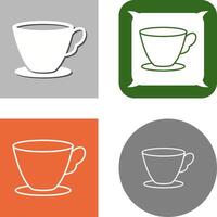 Tea Cup Icon Design vector