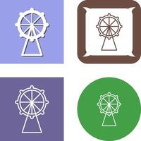 Ferris Wheel Icon Design vector