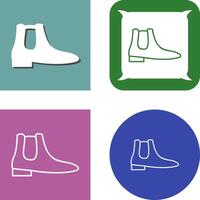 Men's Boots Icon Design vector