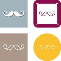 diseño de icono de bigote vector