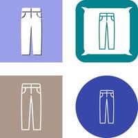 Men's Pants Icon Design vector