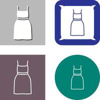 Cocktail Dress Icon Design vector