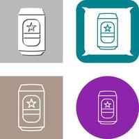 Beer Can Icon Design vector