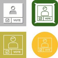 Candidate Banner Icon Design vector