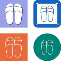 Slippers Icon Design vector