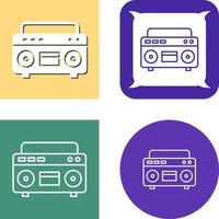 Casette Player Icon Design vector