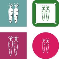 zanahorias icono diseño vector