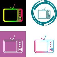 TV Set Icon Design vector