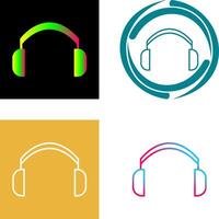 diseño de icono de auriculares vector