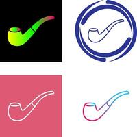 Smoking Pipe Icon Design vector