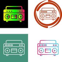 Casette Player Icon Design vector