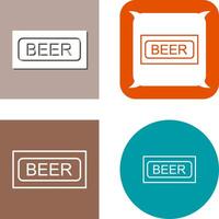 Beer Sign Icon Design vector