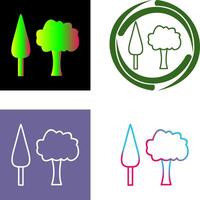 Trees Icon Design vector