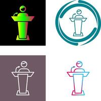 Elected Candidate Icon Design vector