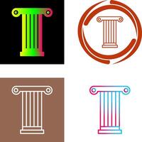 Pillar Icon Design vector