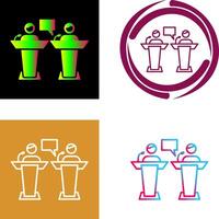 Debate Icon Design vector