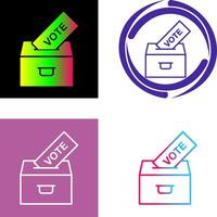 fundición votar icono diseño vector