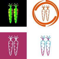 zanahorias icono diseño vector