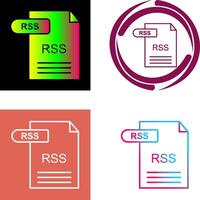 diseño de icono de rss vector