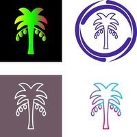 Coconut trees Icon Design vector