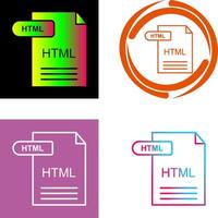 HTML Icon Design vector