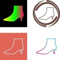 Boots with Heels Icon Design vector