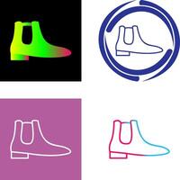 Men's Boots Icon Design vector