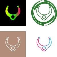 Necklace Icon Design vector