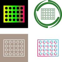 Colored Palette Icon Design vector