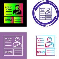 Candidate Results Icon Design vector